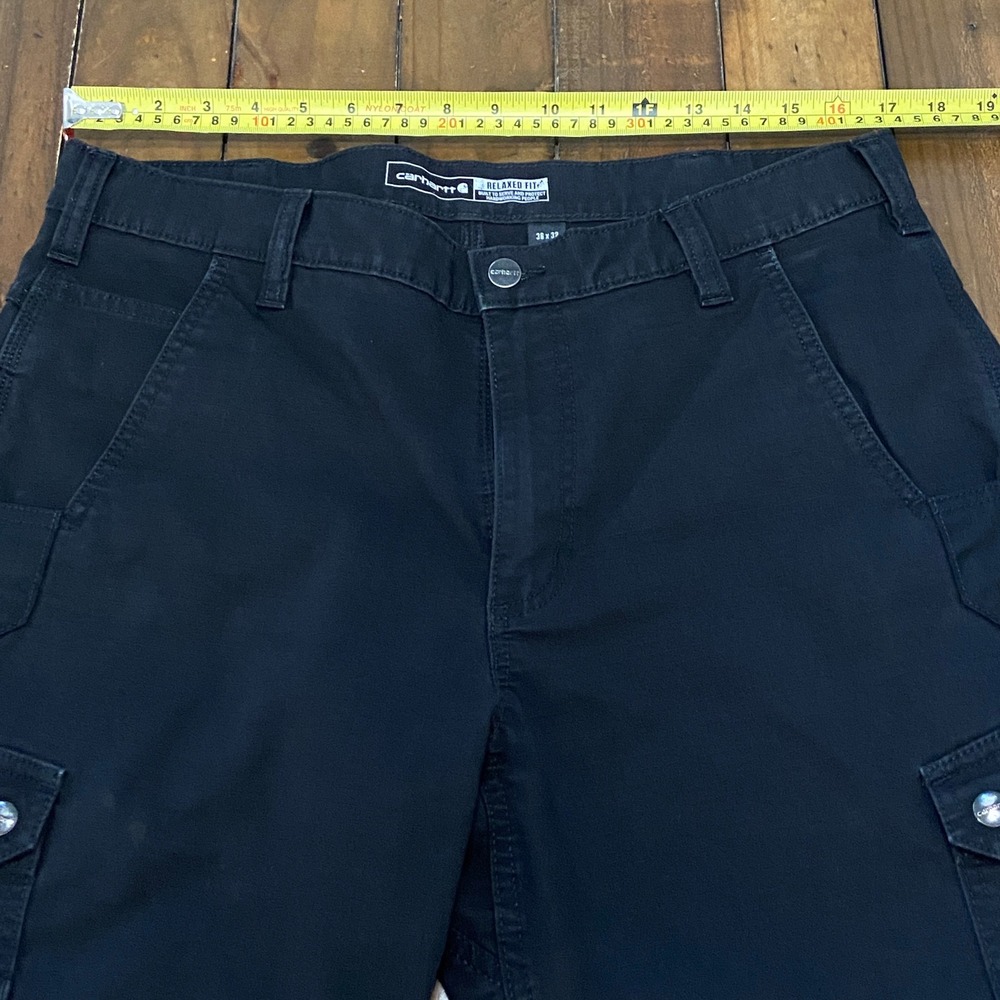 Carhartt Mens Rugged Flex Ripstop Cargo Work Pants Black 105461‎ 36x32 Utility - Picture 6 of 9